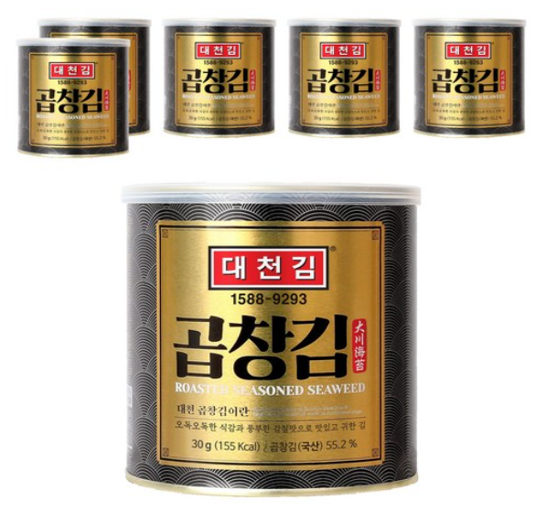 대천김 곱창 캔김 4p