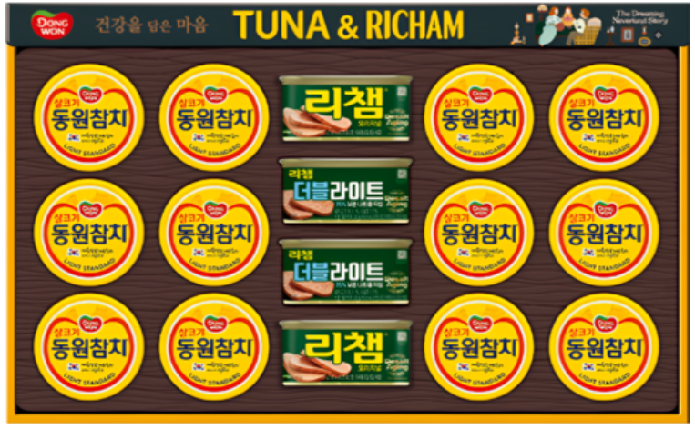 동원참치 튜나리챔100C호 혼합 참치선물세트 추 1세트