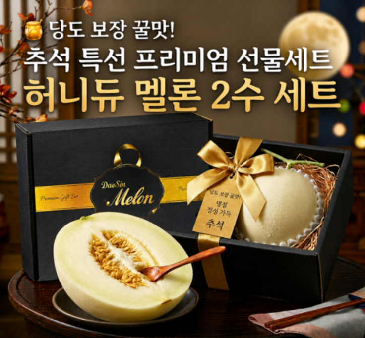 [효도만점] 달콤 매끈 허니듀 추석선물세트(2수)