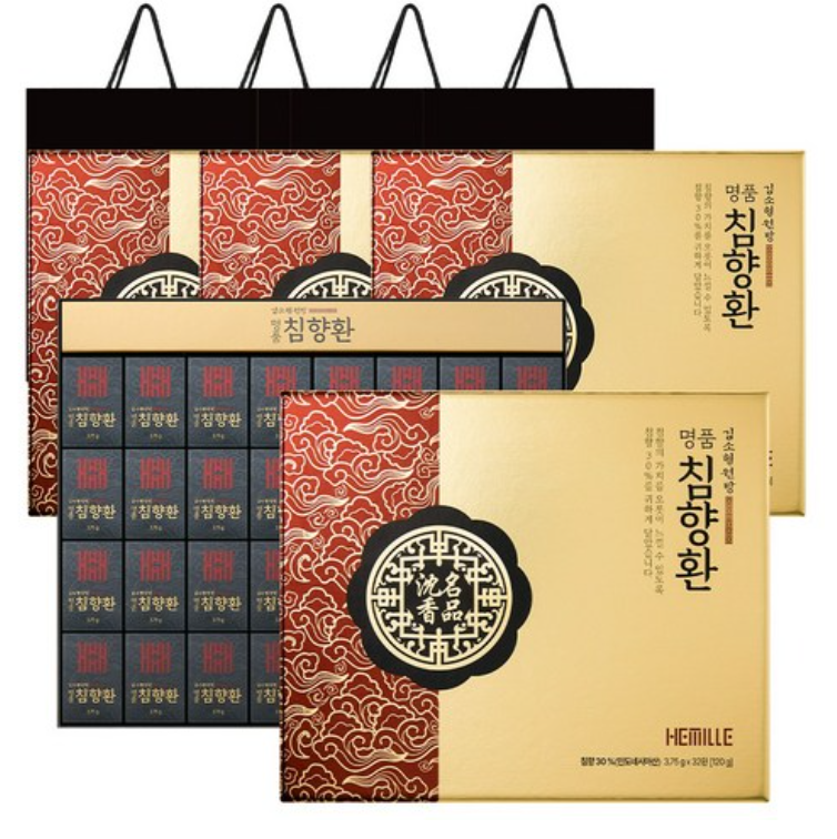 김소형원장 침향30% 명품 침향환 32환+쇼핑백, 120g, 4박스