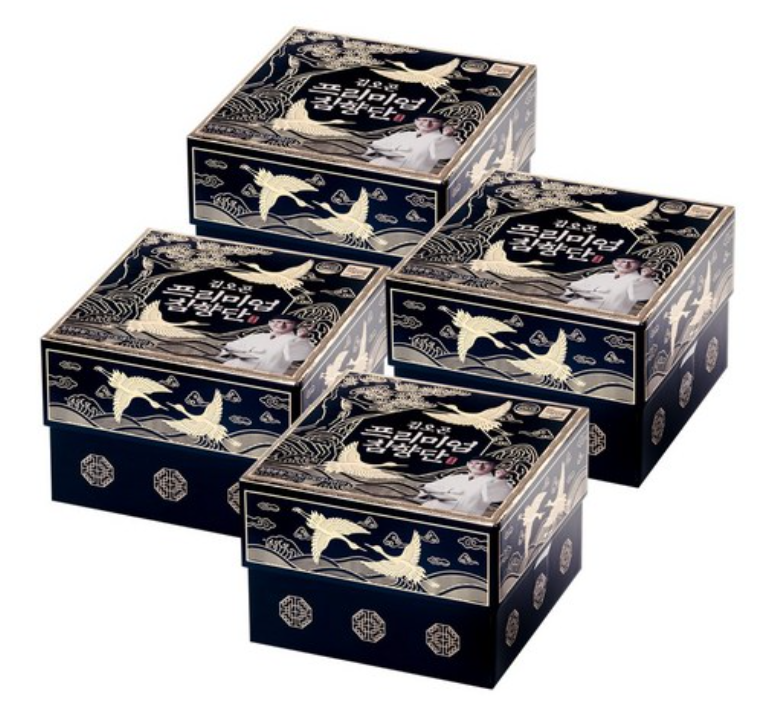 김오곤 프리미엄 침향단 100p + 쇼핑백, 45g, 4개 제품 이미지
