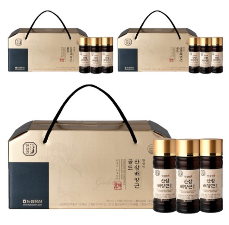 한삼인 산삼배양근 골드, 1L, 3세트